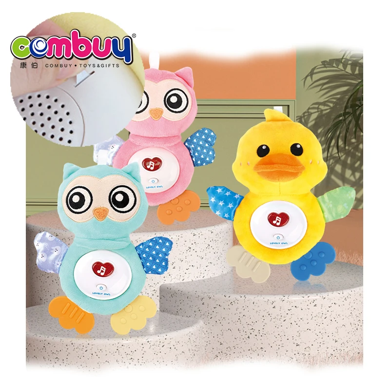 Musical appease doll soothe washable teething toys baby animal plush rattle