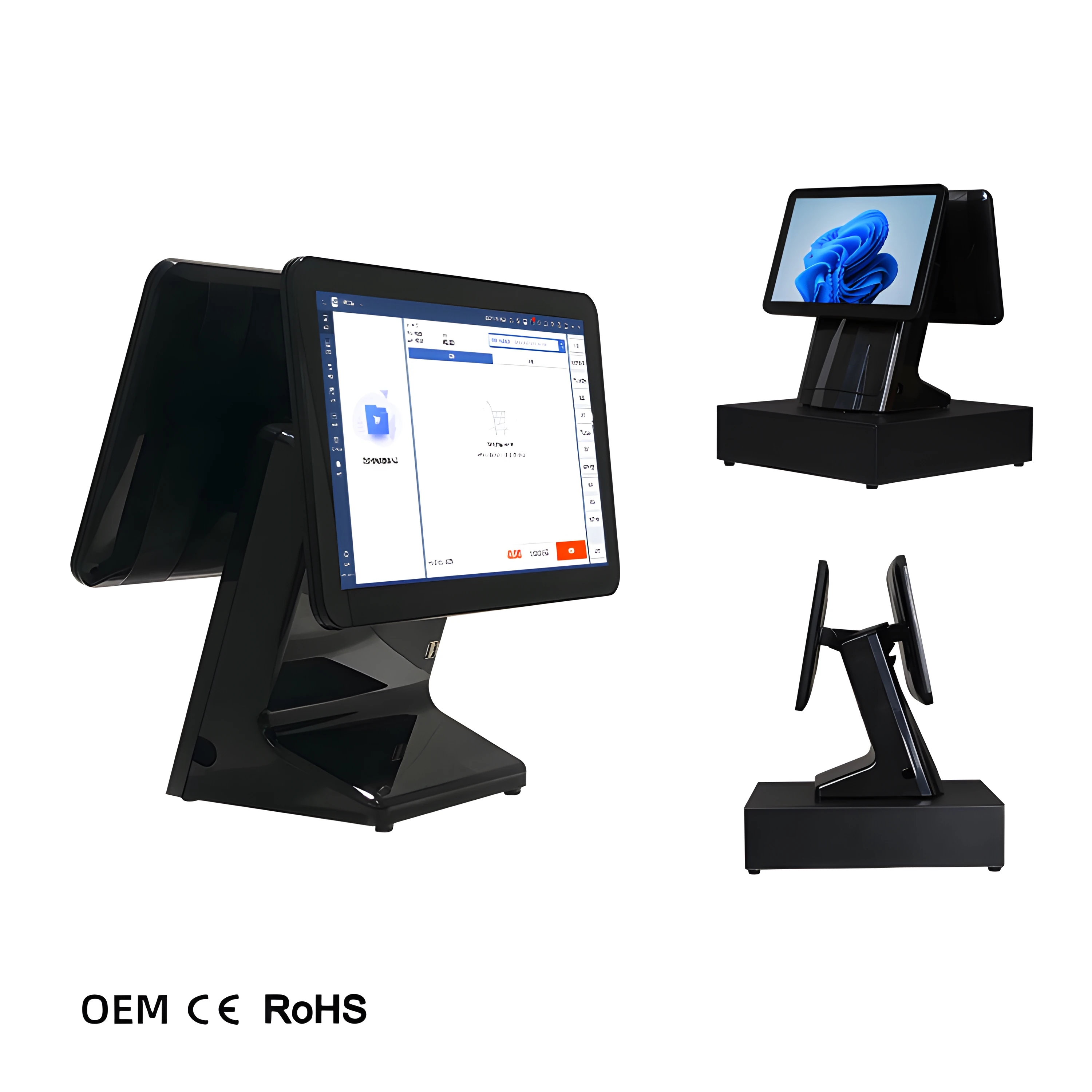Wholesale Pos Machine Cash Register Pos Systems Cashier Payment Cash Register With Vfd Lcd Customer Display