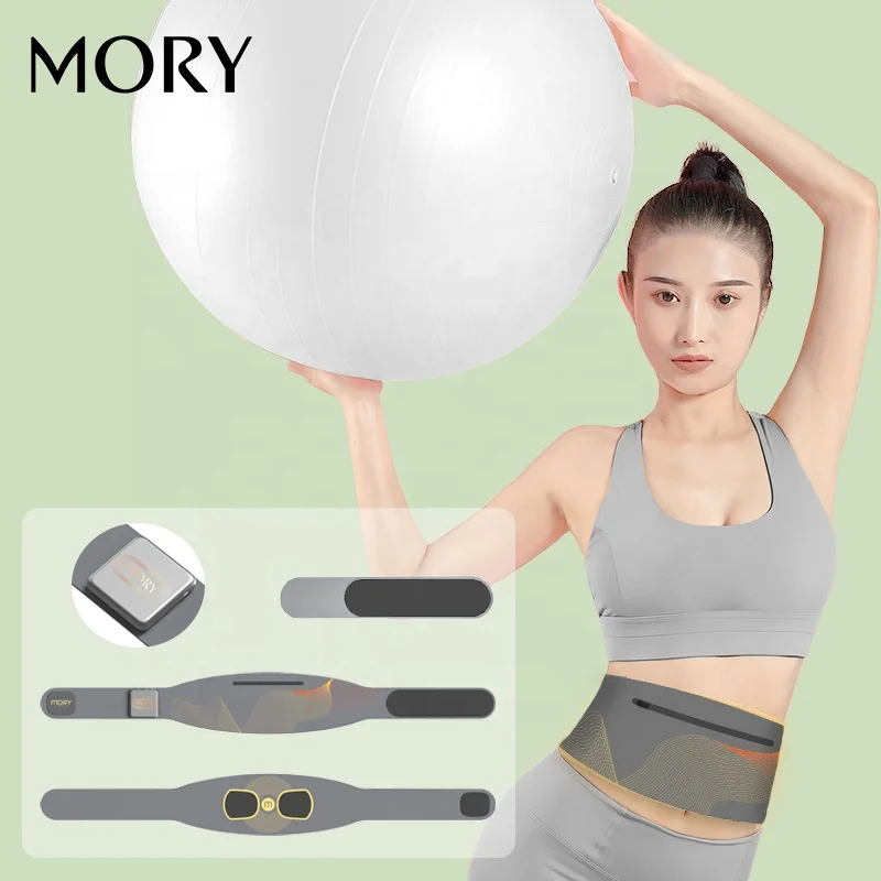 Ems Heat Pro Stimulation Fitness Slender Shaper Vibro Rechargeable Slim And Electric Pulse Massager Belt
