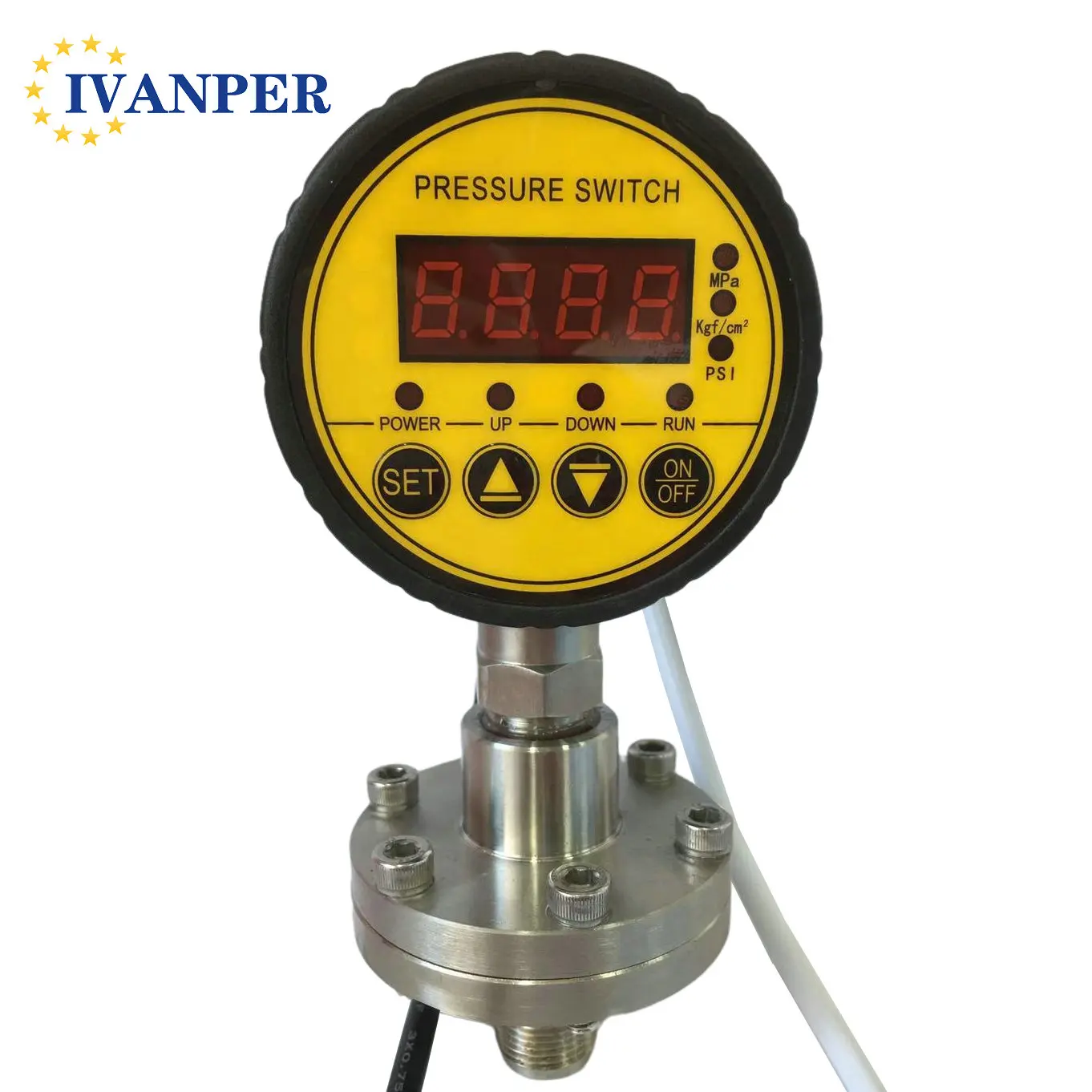 Ivanper new product water gas oil digital pressure gauge  pressure gauge controller with best price