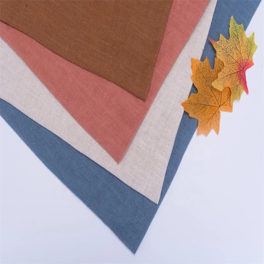 4821 hot sale 100% Pure Flax French Linen Sandwashed fabric Stone washed Linen for clothes