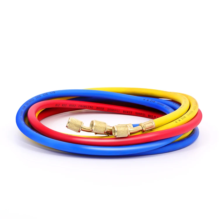 Wholesale Air Conditioner Parts R12 R22 R502 130mm 180mm Refrigeration Charging Hoses Air Conditioning Fluoride Hose