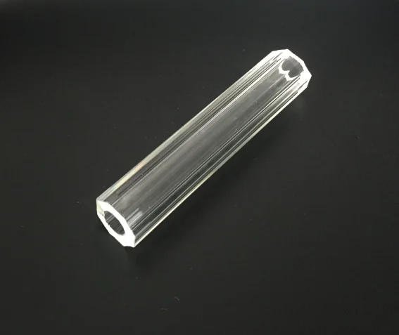 clear profiled hexagon glass tubing