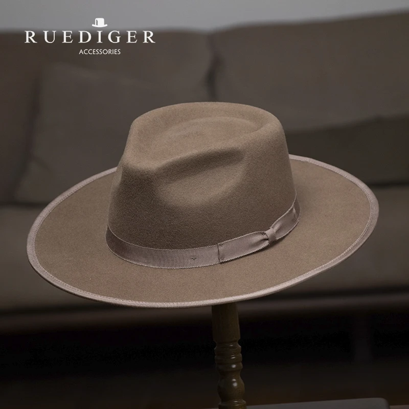  Бренд Ruediger модная Высококачественная фетровая шляпа
