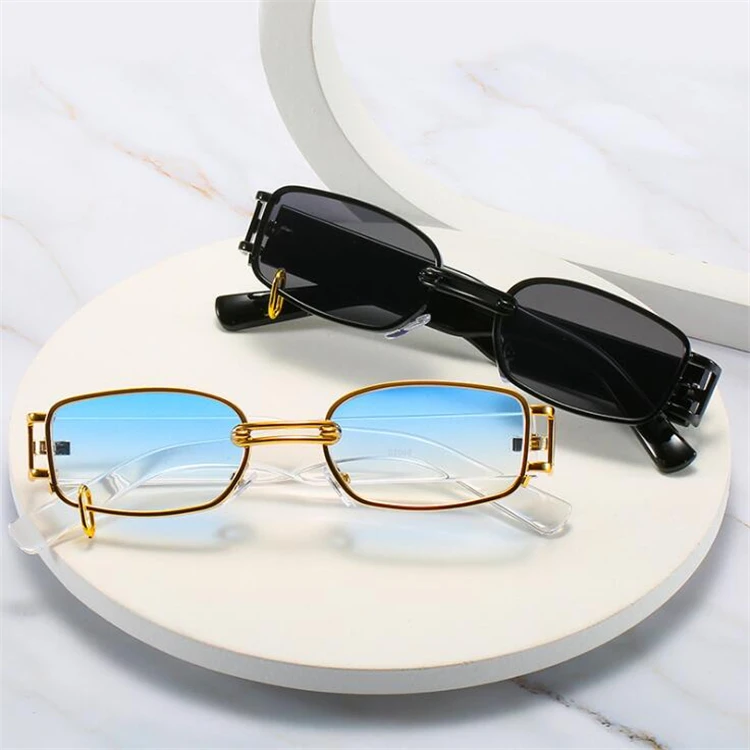 Модные солнцезащитные очки новейшие женские и мужские Gafas De Sol Mujer винтажные Квадратные Солнцезащитные в стиле панк унисекс Женские 2024