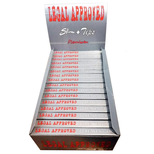 Legal Approved custom brand smoking rolling paper with filter tips, OEM, Rice, Pure Hemp, Unrefine Brown