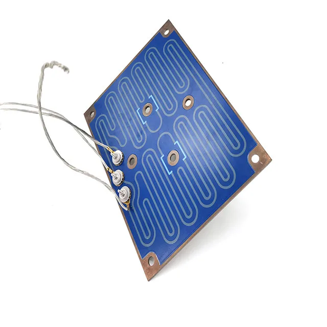 Fast thick film PTC heater circuit heating thermal resistors thick film heater