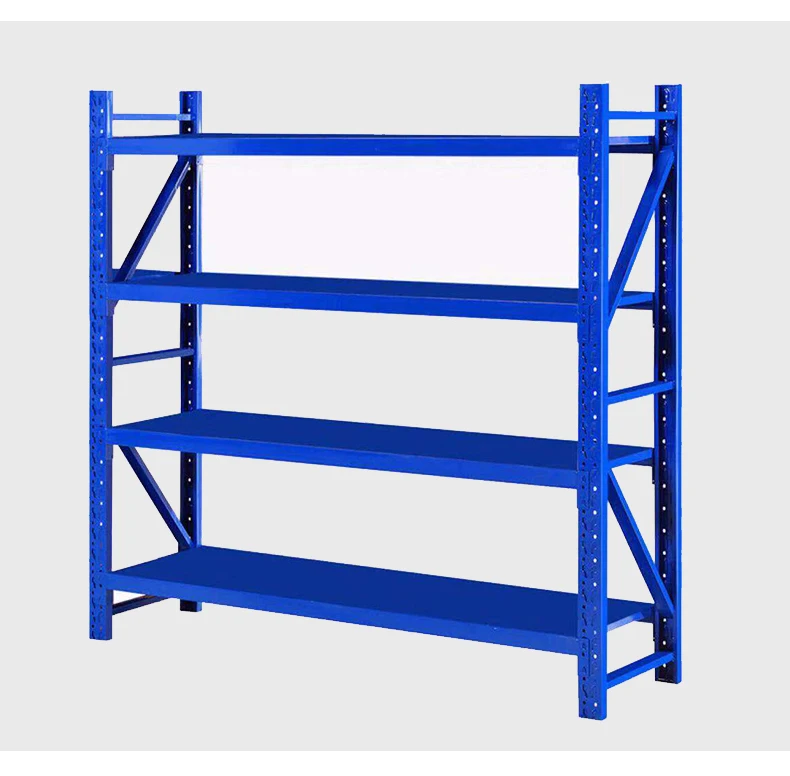 Heavy Duty 5 Layers Shelf Metal Steel Warehouse Stacking Storage rivet Shelving Rack black or hammertone color