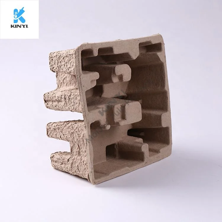 Custom Eco-friendly Molded Fiber Packaging Paper Trays