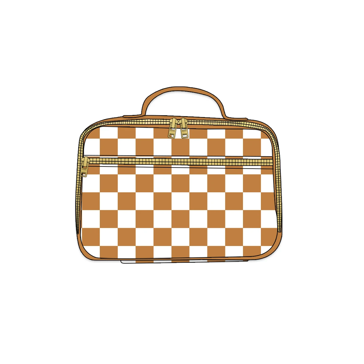 Hot Sales Travel Bag Weekender Overnight Bag for Women Custom Prints Nylon Waterproof Plaid Pattern  Travel Bags Luggage Set