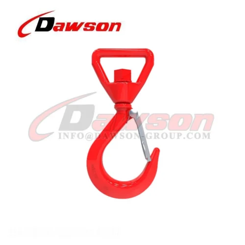 WLL 1T Forged Super Alloy Steel Swivel Hook for Web Slings