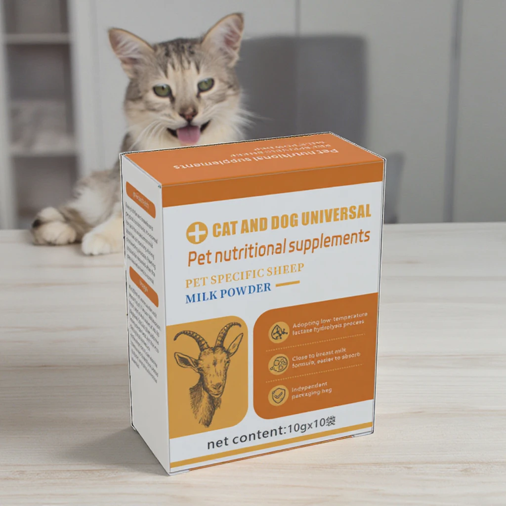 Enriched Goats Milk Powder for Puppies and Kittens Pet Health Care Supplement with Calcium&DHA&mineral