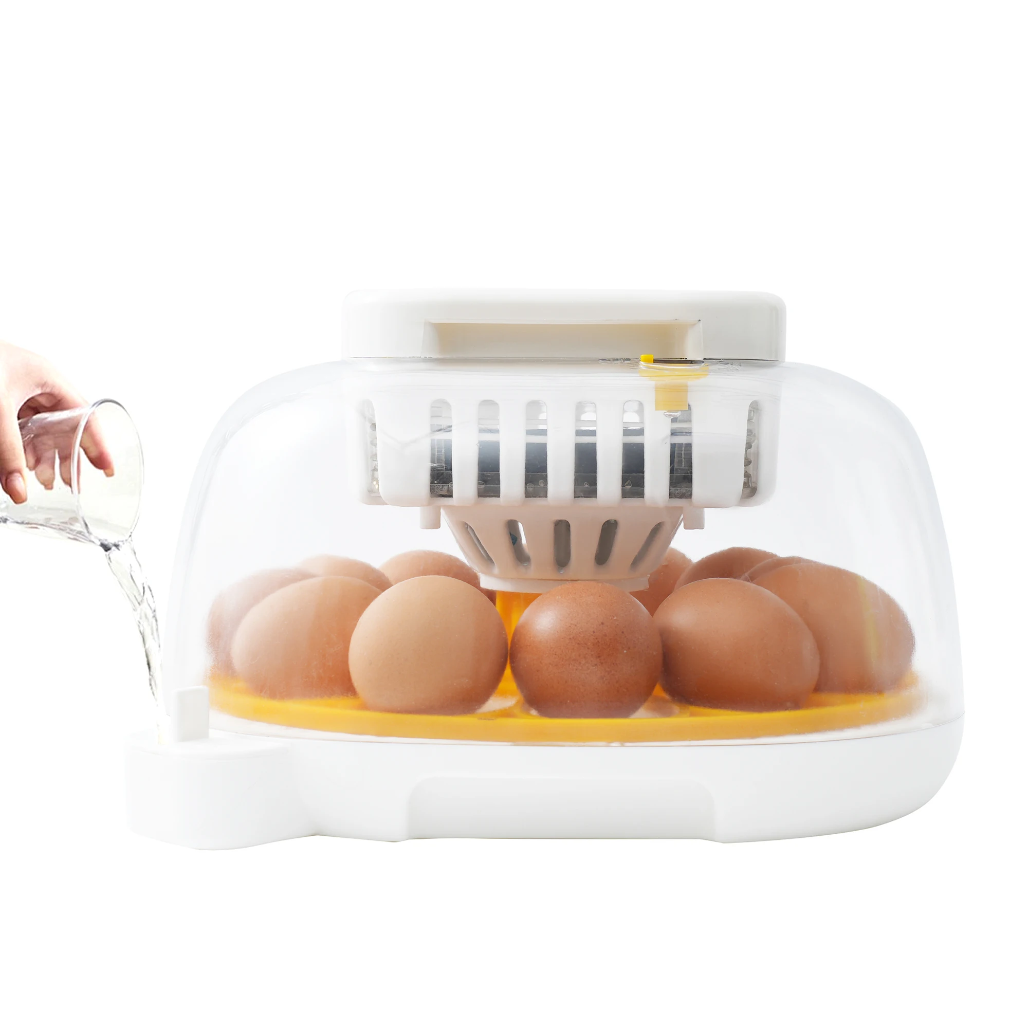 Round Shape 12 Egg Incubator Machine for Hatching Eggs Fully Automatic Egg Incubator