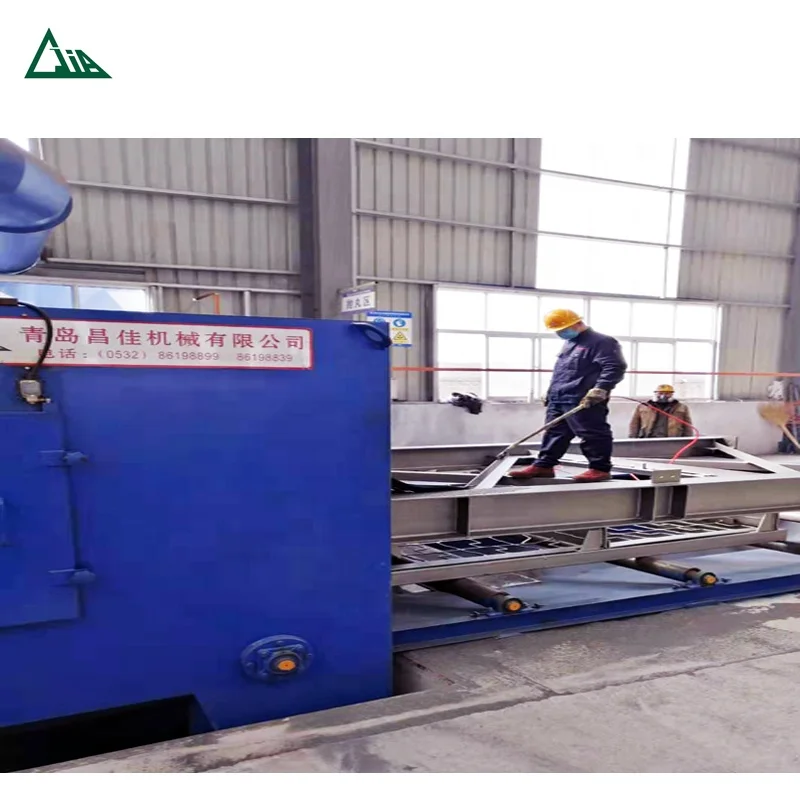 Quality and reputation protection QH69 h beam automatic shot blasting and painting machine