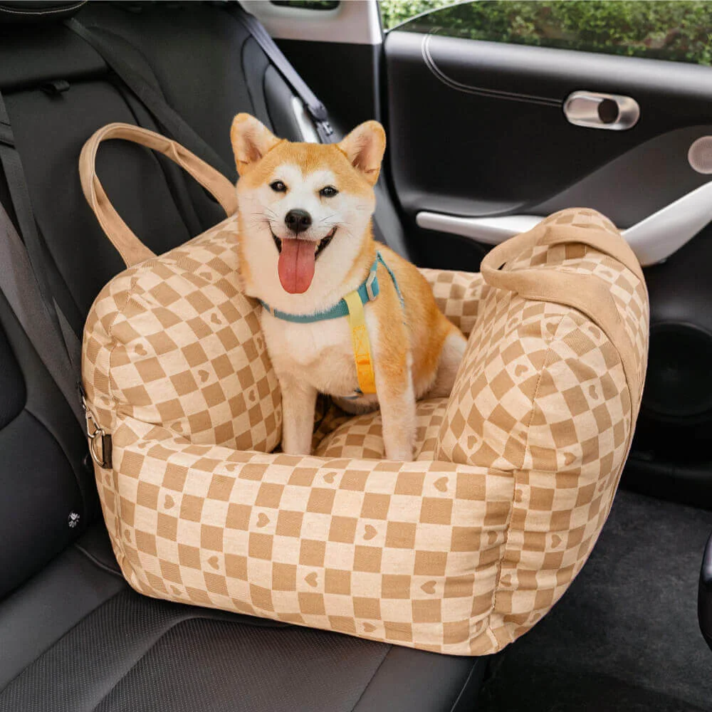 2024 New product Dog Car Seat Pet sofa Bag Travel Carrier Bed Washable cover waterproof Small Medium Pets dog car seat cushion