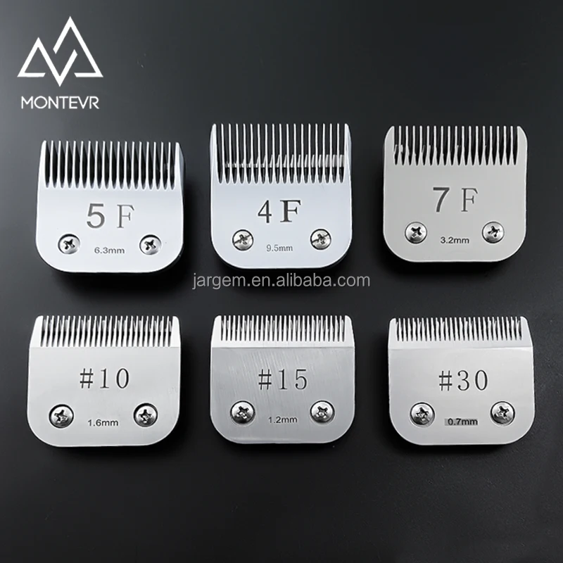 A5 series Clipper Blades 4F 5F 7F High Quality Dogs Pet Hair Clipper Replacement Blades 10# 30# Professional Detachable Blade