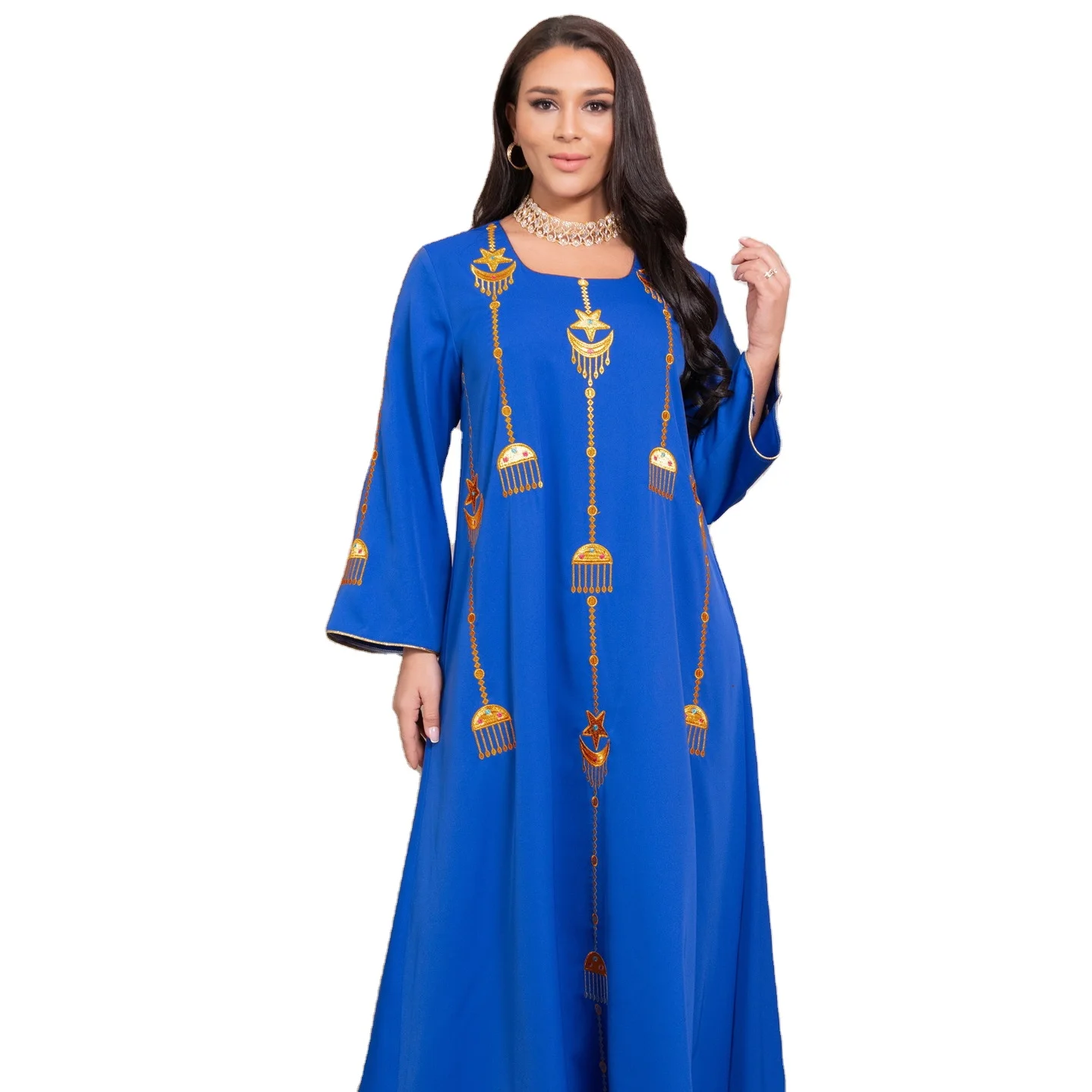 Best Selling Monsoon Islamic Clothing Modest Plus Size Muslim Fashion Abaya Dubai Kaftan Dress Design  Women Islamic Clothing