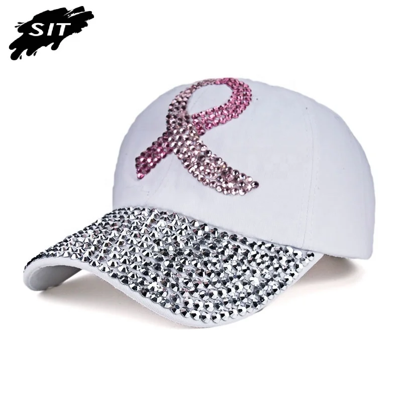 Wholesale Rhinestone Decorated Cap Unique Baseball Caps hats for Women