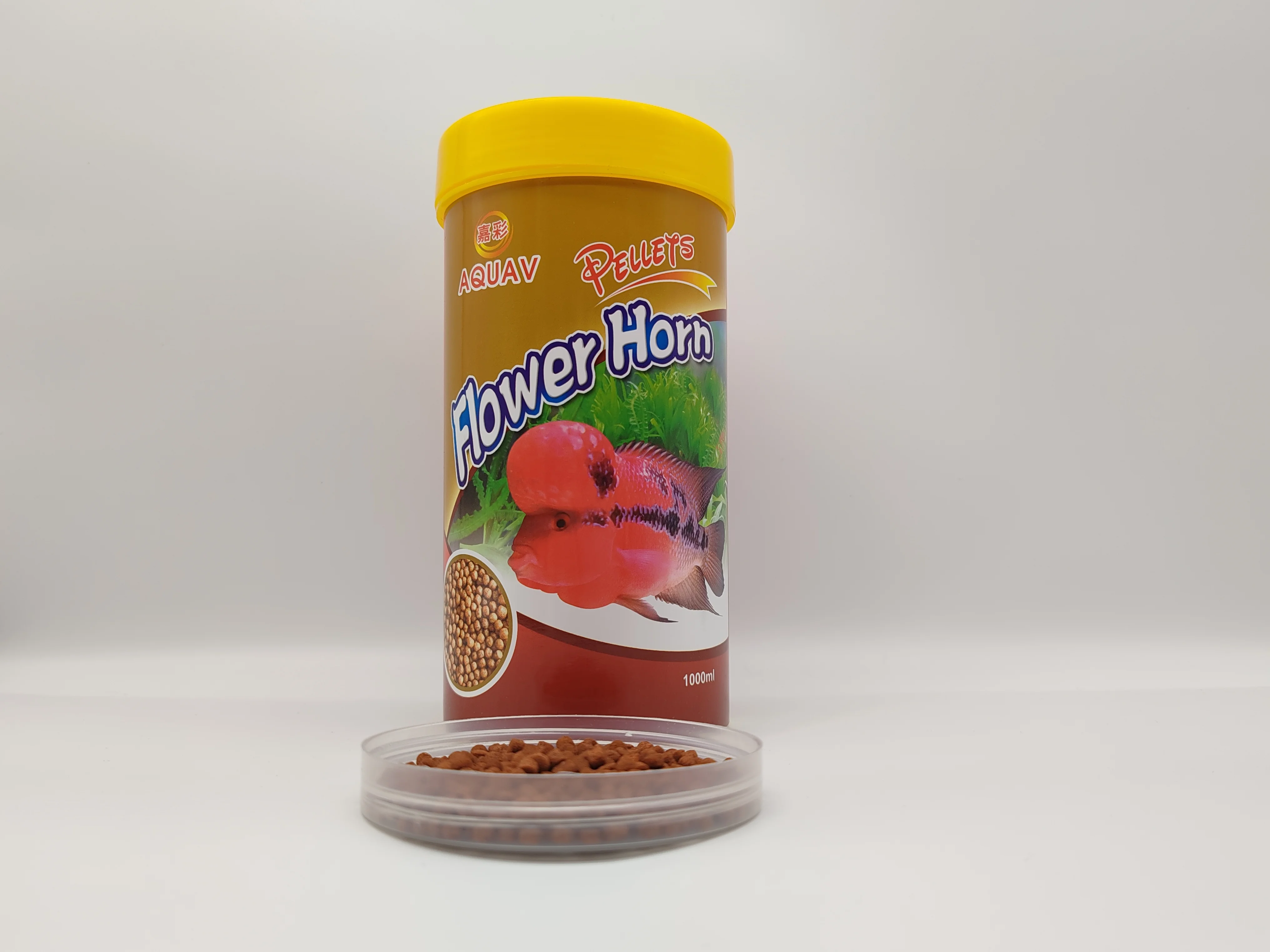 Nice high-nutrient, high-protein and high-quality flower horn pellets for fish