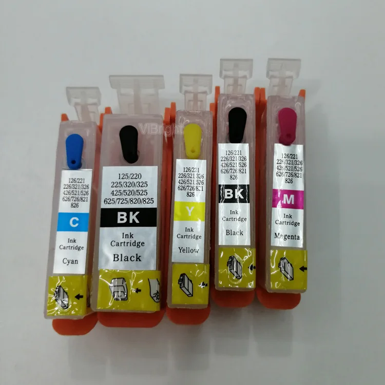 PGI520/521Refillable Ink Cartridge With Chip For Canon iP3600/iP4600/MP540/MP620/MP630/MP980/ MX860/MX870  empty ink cartridge