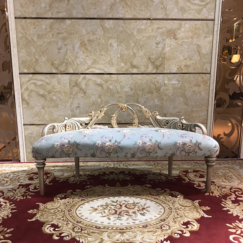 MO LANEuropean bedroom bed cloth art imperial concubine shoe stool luxury whole bed stool