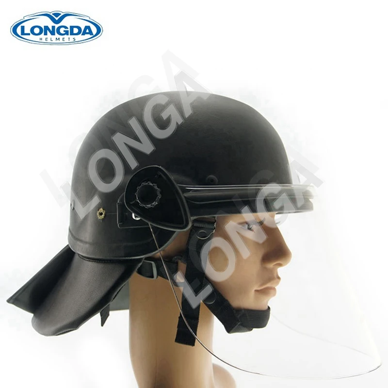 High quality professional design police bulletproof helmet with visor