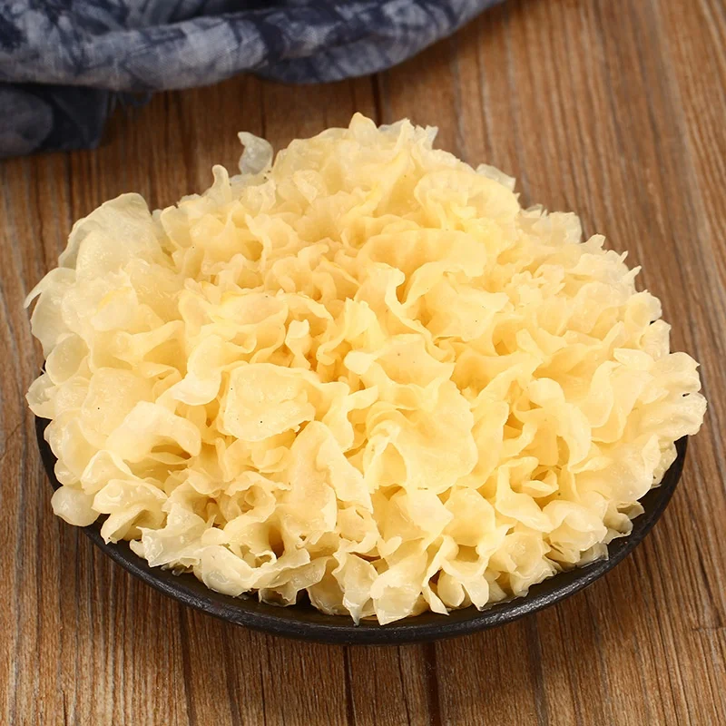 Premium Mushroom Tremella Organic Snow Fungus White Fungus For Cantonese Dessert Cooking Or Restaurant Use
