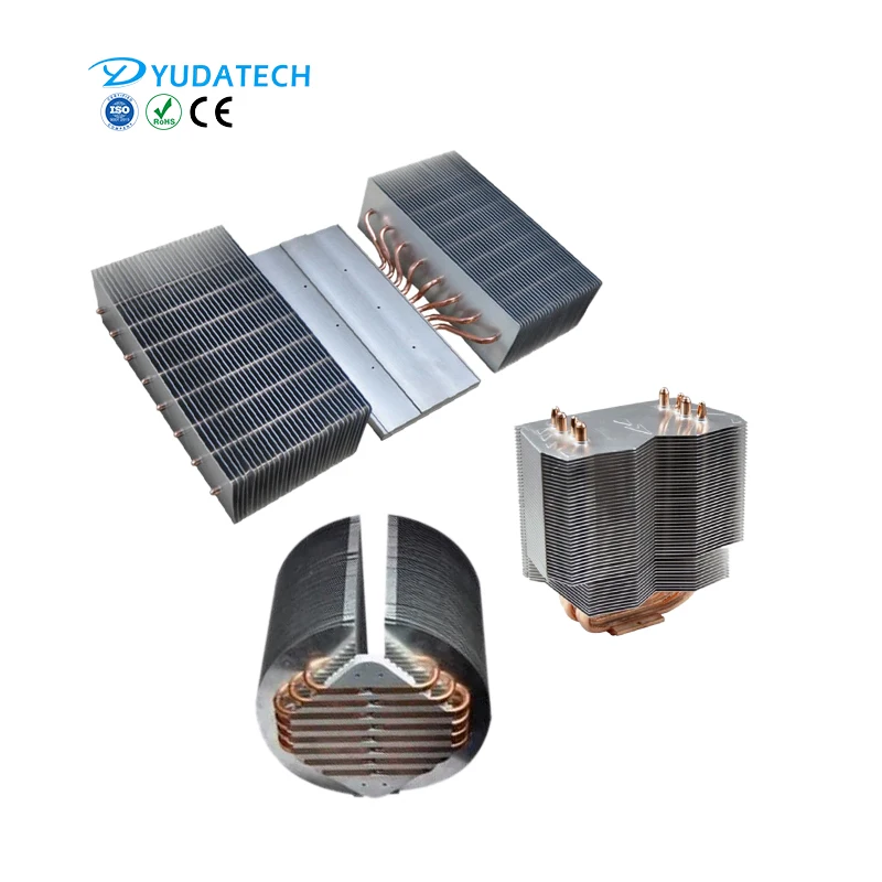 Custom high-power industrial equipment cooling module heatsink copper heat pipe heat sink