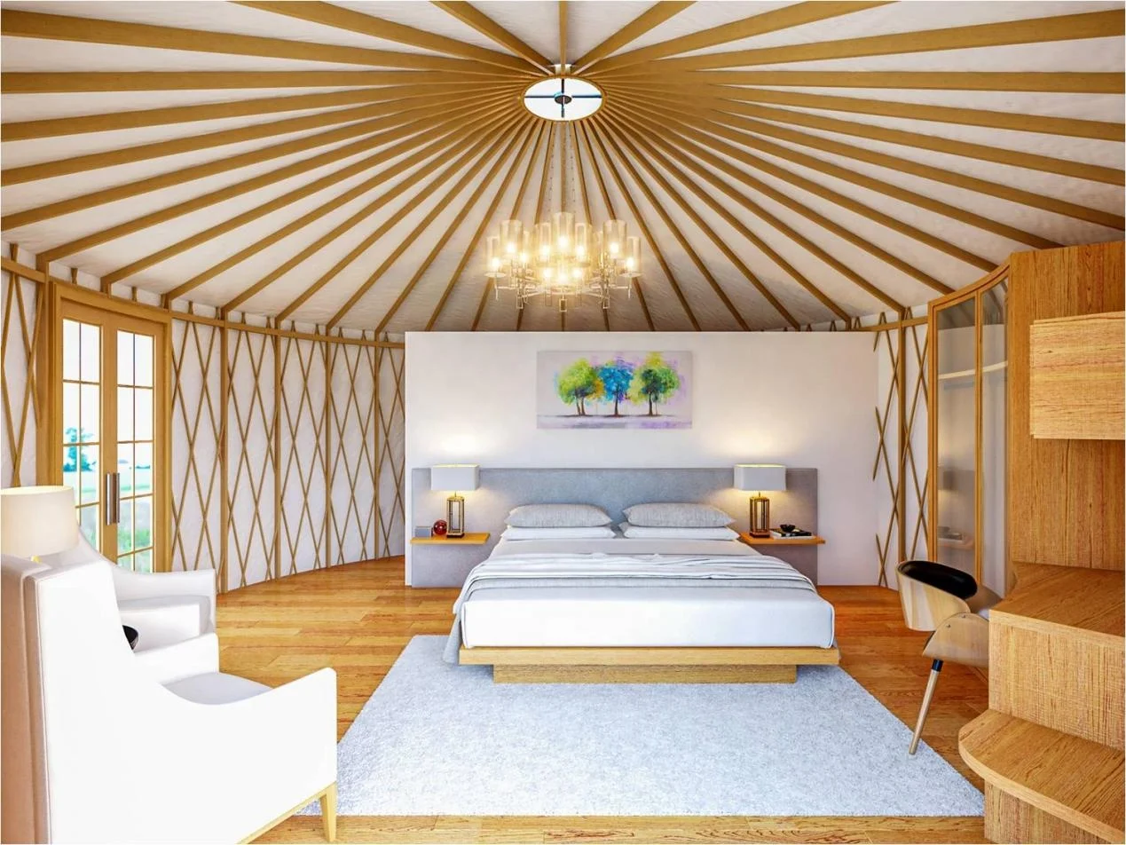 round tenda yourte 4 season modern luxury mongolia yurt home with stove