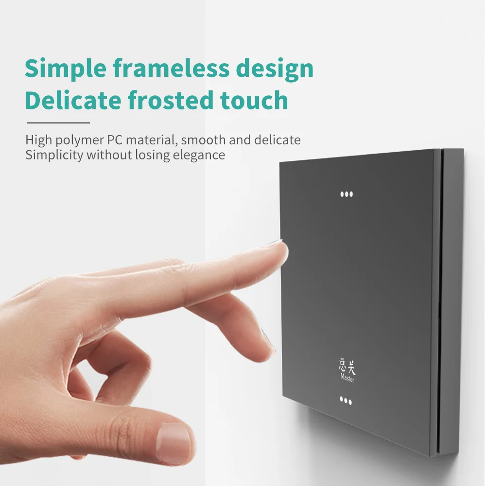 1 2 3 4 gang smart life wifi  light control switch for intelligent home switch with wifi control