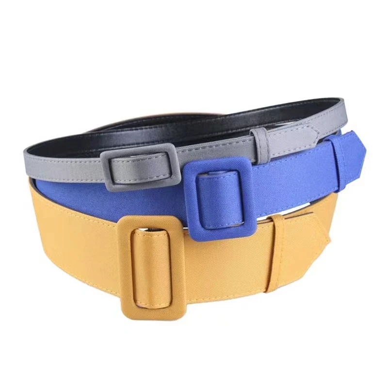 Лидер продаж, женский ремень из искусственной кожи с квадратной пряжкой, 2 см, 4 см, 6 см