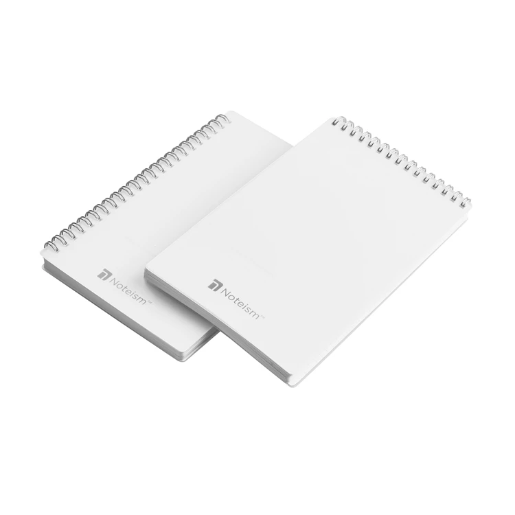 custom spiral binding water-proof PVC cover notebook