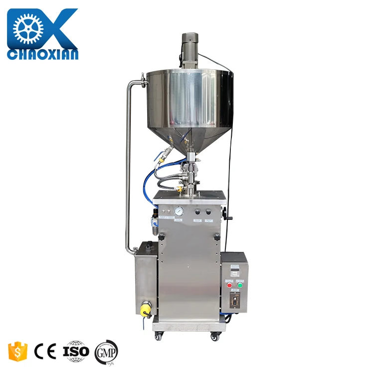 Manufacturer Milk Empty Glass Nail Polish Bottle Cone Filling Machine With Liquid Mixing Tank