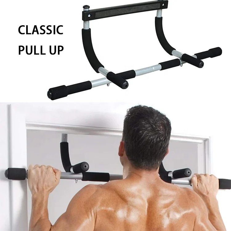 Adjustable Width Iron Door Gym Pull Up Bar Home Fitness Equipment