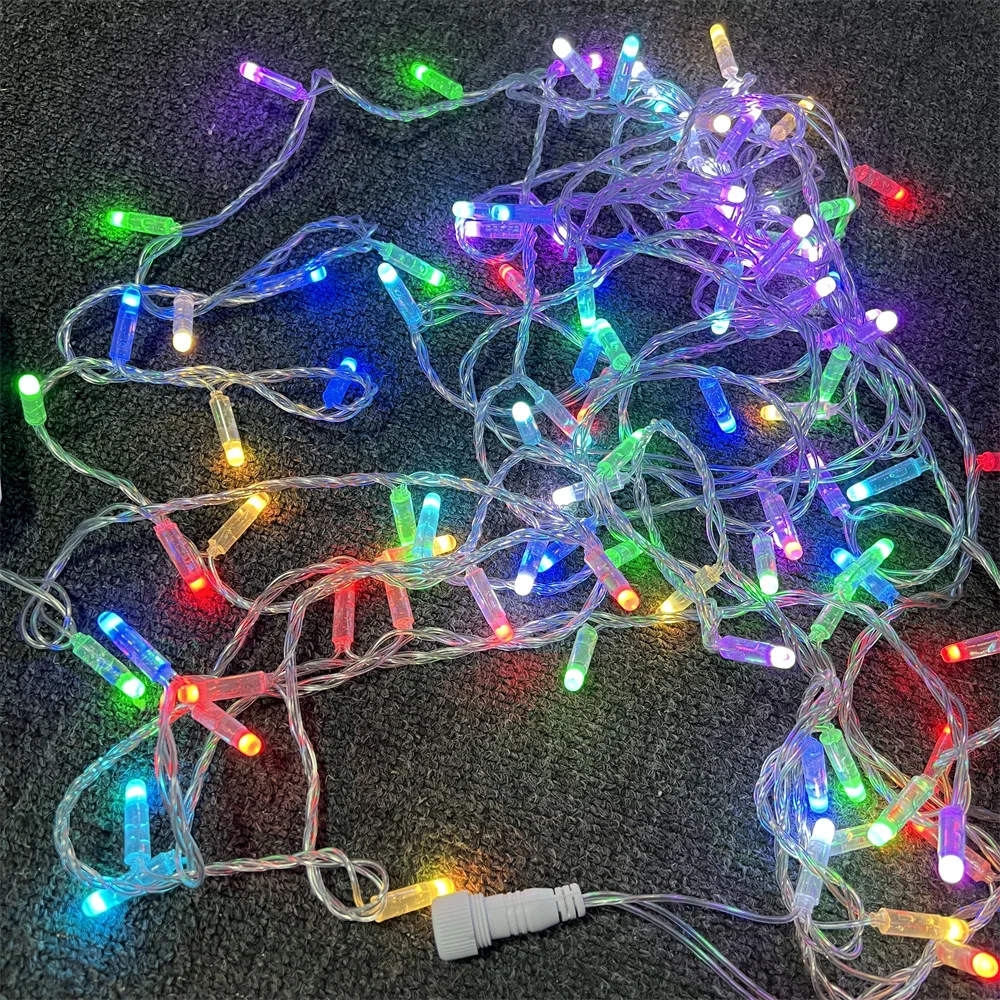 High Quality RGB Color Changing 10M 100 LED Christmas String Light Blister Light with Remote for Party Wedding Decor