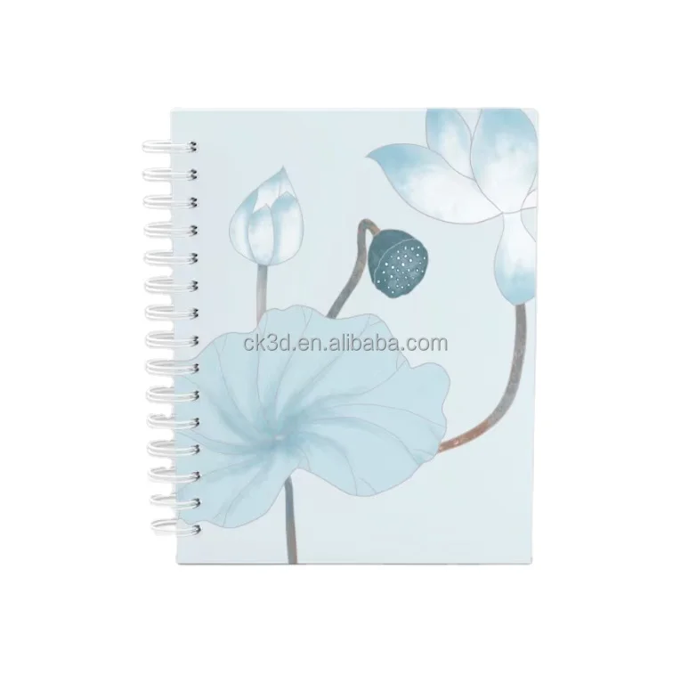 Высококачественный школьный спиральный блокнот на заказ, кожаный чехол, спиральная проволока, печать книг