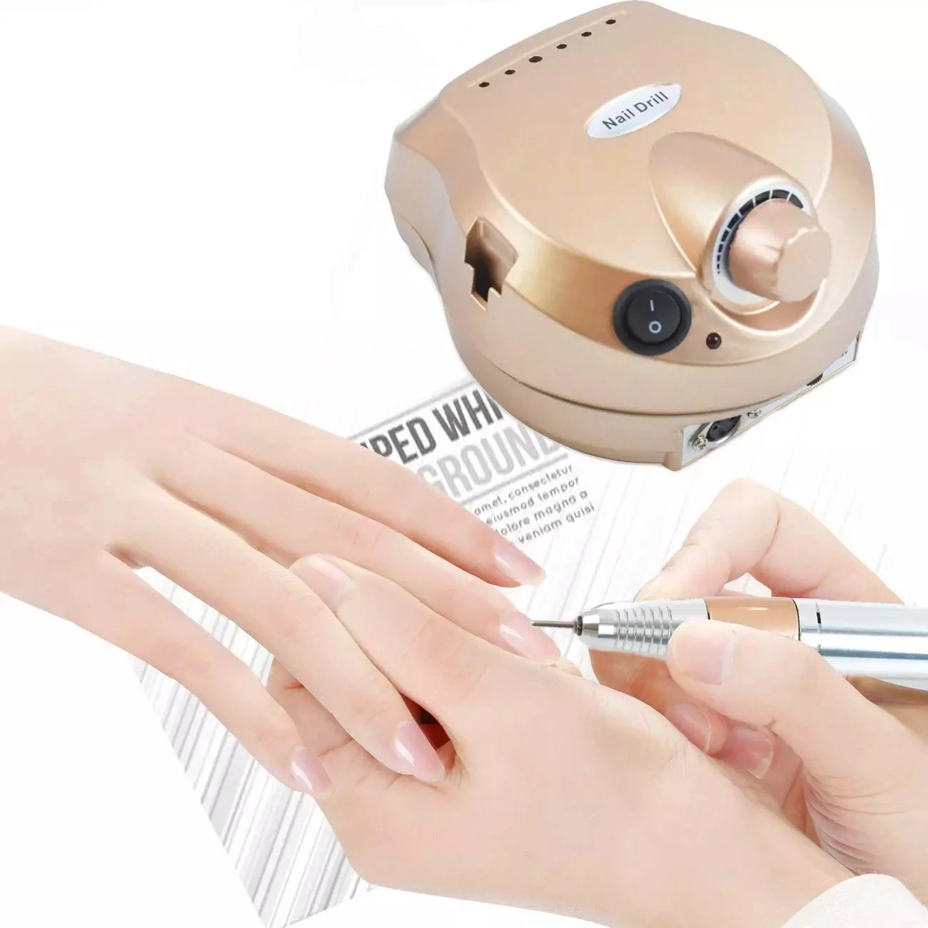 professional electric nail drill  30W Competitive Price 202 Motor Electric Polisher Pedicure Nail Art Drill Manicure Machine Kit