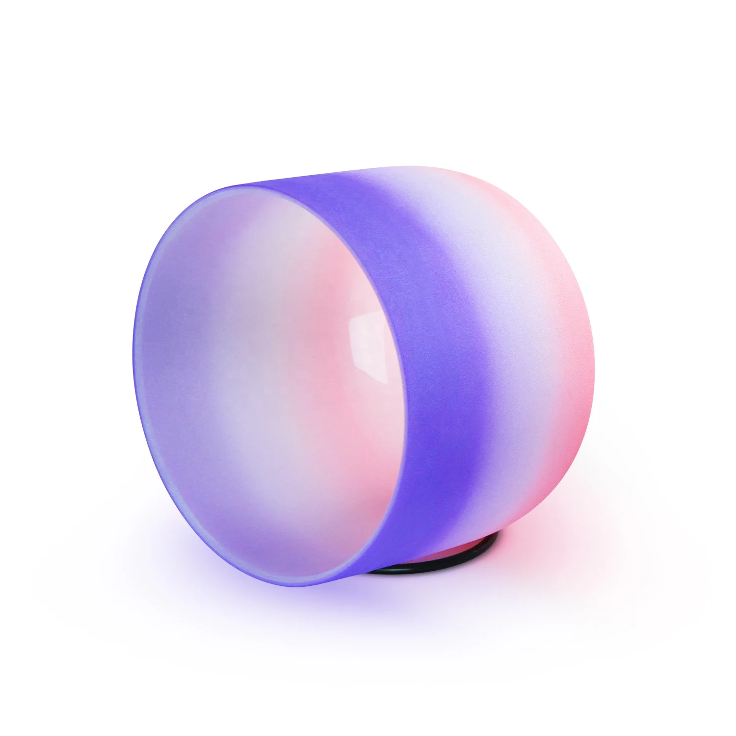 Заводская оптовая продажа чакр 440 Гц и 432 Гц 6-12 дюймов градиентный цвет матовые кварцевые хрустальные поющие чаши для исцеления звуковой ванны