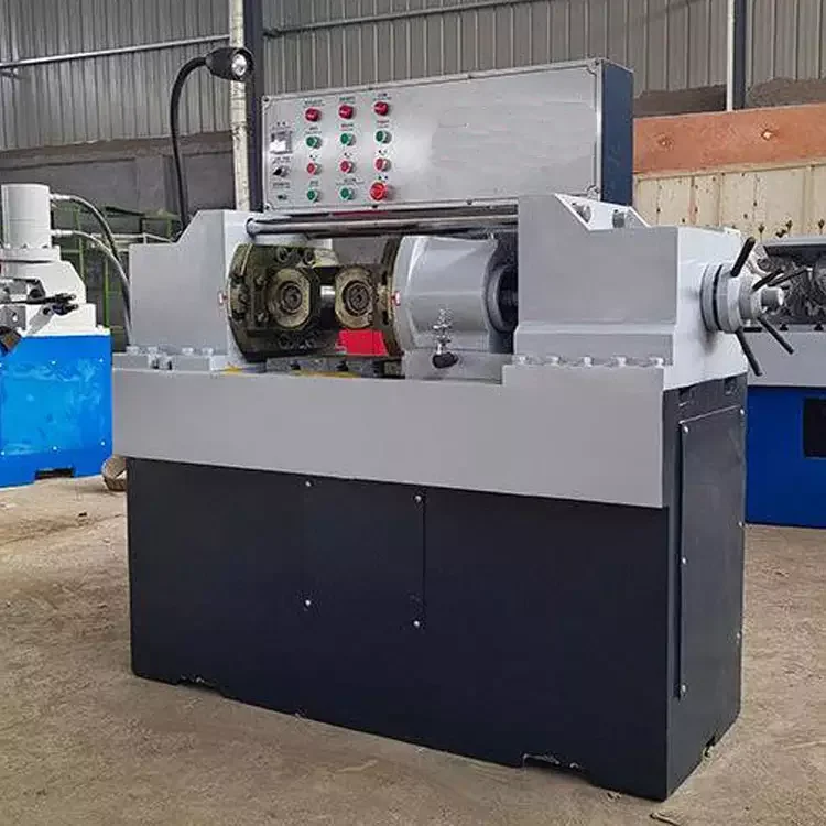 Fully Automatic Hydraulic Spline Shaft Steel Rod Rebar Nail Thread Rolling Screw Bolt Making Machine