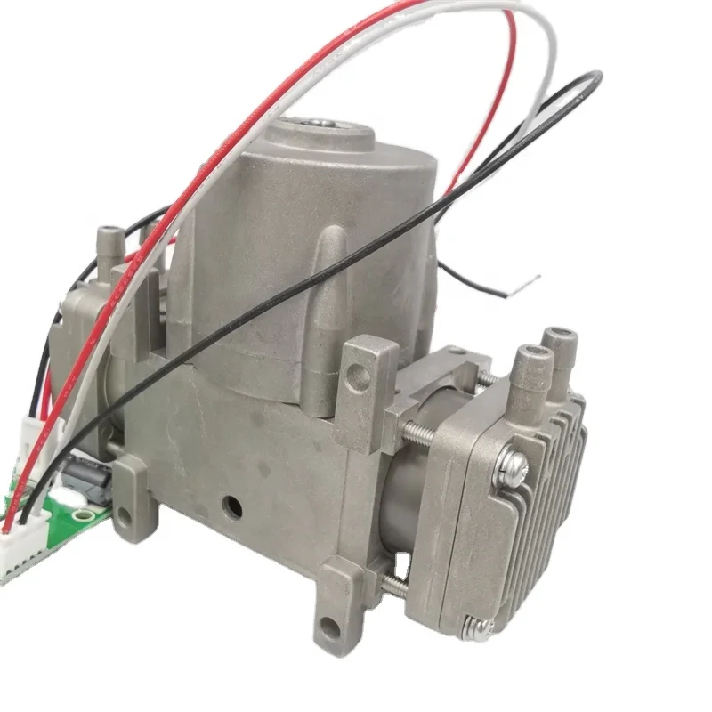 High Flow 80LPM High Pressure 8 Bar 24V BLDC Double Head Dual-Head Mini Piston Air Compressor Pump