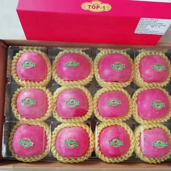 
Yantai Area New Fresh Fruits Red Fuji Apple Blush Gift Package 