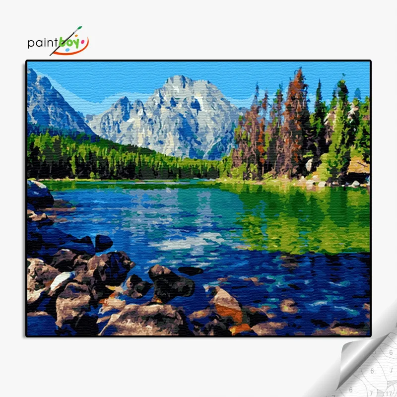 GX36073- 40*50 cartoon seascape  painting of famous artist diamond painting