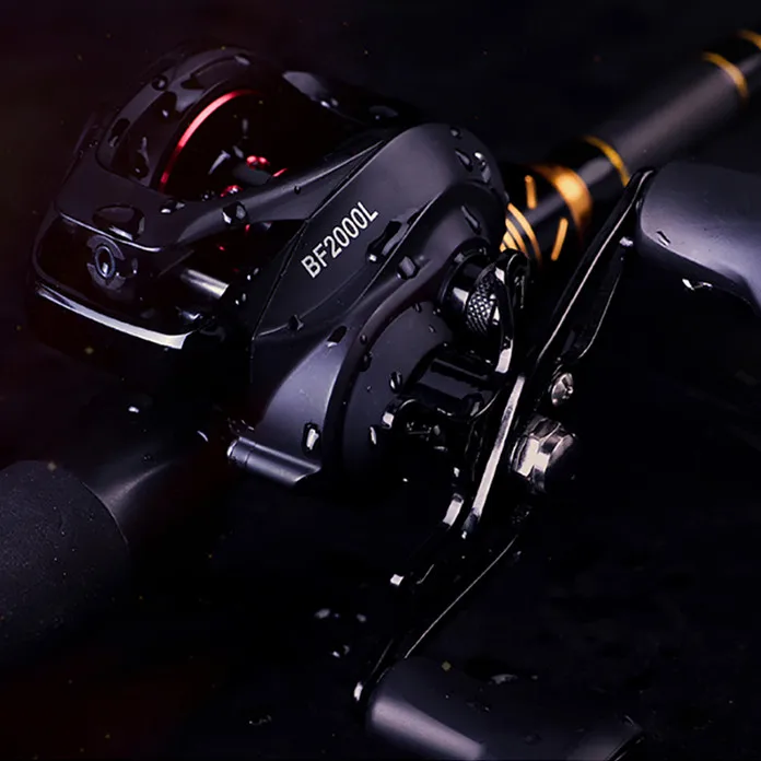 Linnhue BF2000 катушка, Рыболовная катушка для заброса приманки Высокая скорость 7,2: 1 Передаточное отношение: магнитный тормоз Сверхлегкий