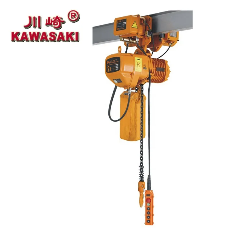 Electric Chain Hoist Three Phase 3P 220V-440V 1 Ton 55 Provided KAWASAKI 2 Ton Hydraulic Engine Hoist Crane Hoist 450cc Engine
