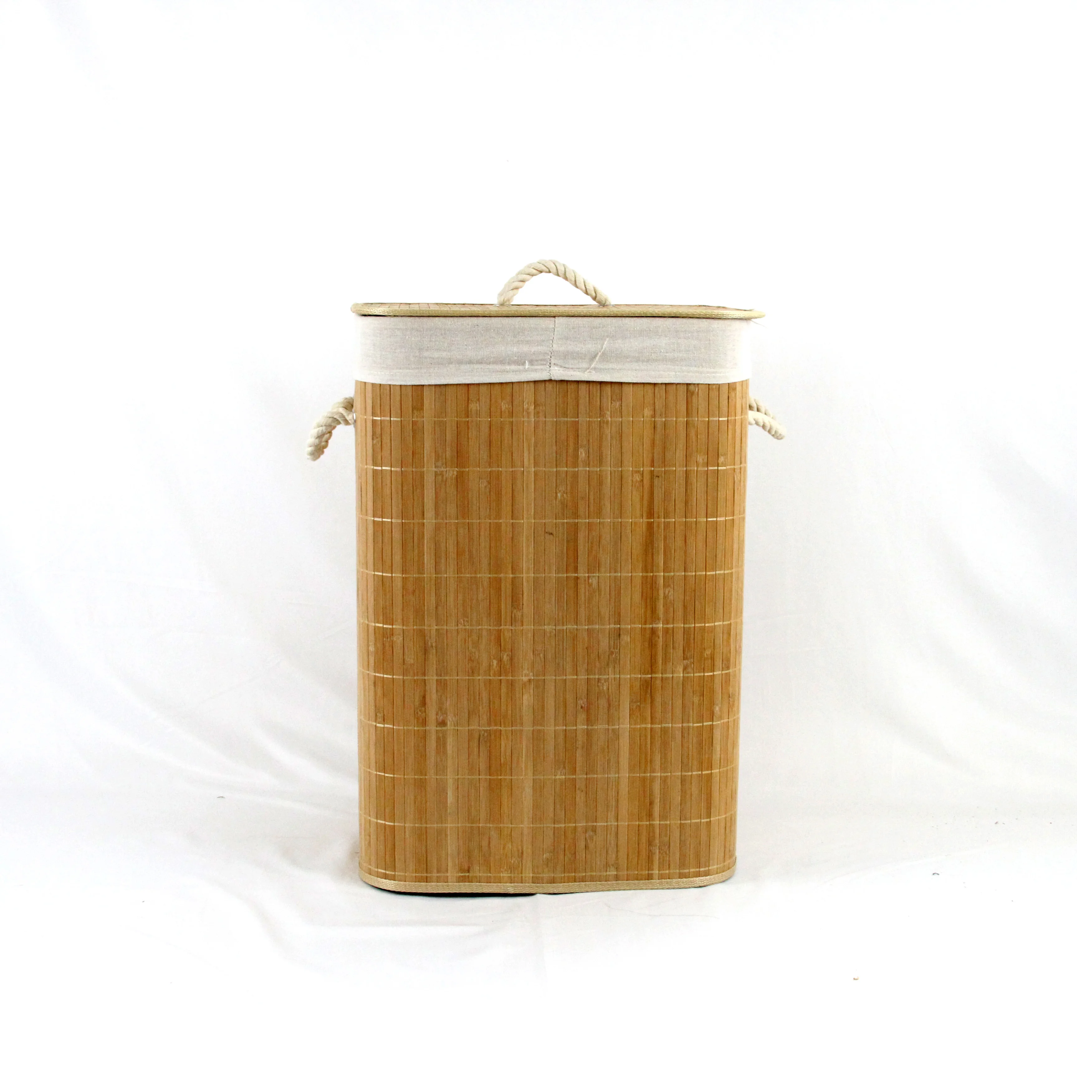 Custom folding laundry hamper folding laundry hamper with lid for clothes storage bamboo laundry basket