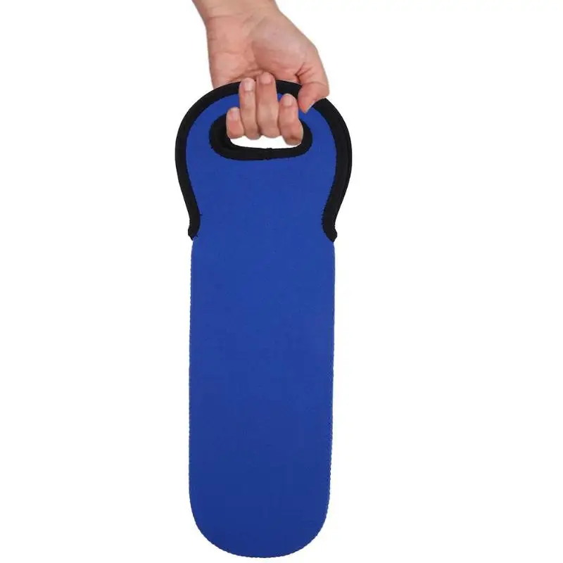 OEM 37*12CM Neoprene Wine Bottles Cooler Neoprene Black Wine-bottle Bag Protective Sleeve Covers