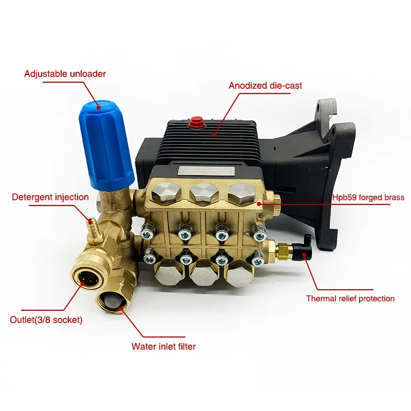 Triplex Plunger Pumps Water Pressure Jet Wash Pump For Car Wash