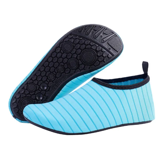Portable men women kids quick dry barefoot beach aqua water shoes for sport