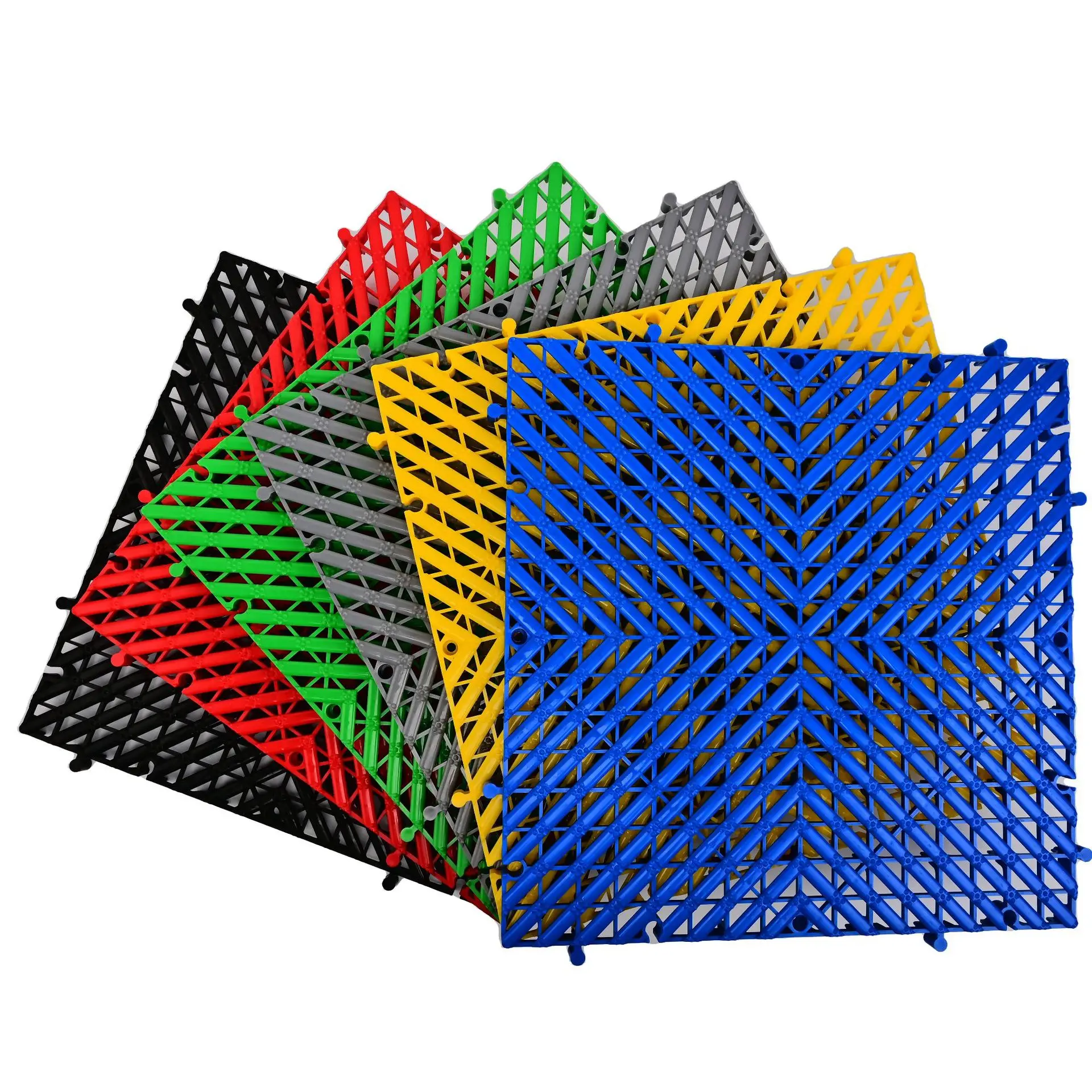 Anti-Slip High Quality Protection Mats Portable Tent Interlocking Plastic Flooring for Garage Car Wash Room Floor Tiles