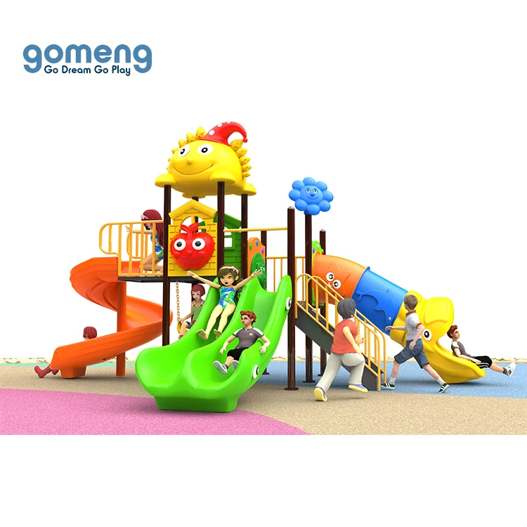 Factory price kids outdoor playground items used outdoor playground equipment for children plastic slide outdoor